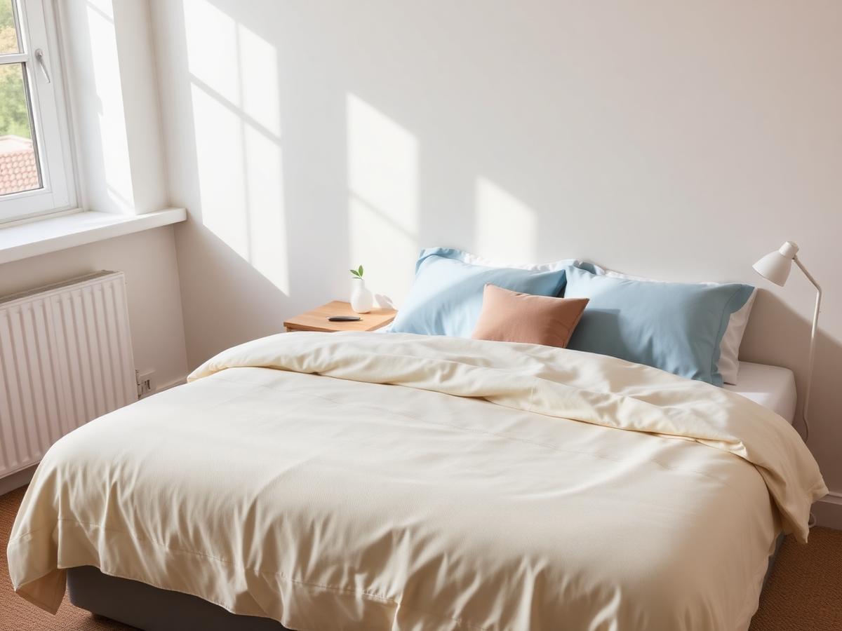 Clean, comfortable resident bedroom in a supportive transitional residence